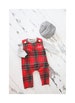 Christmas Holiday Baby Boy Jumpsuit Romper with Monogram or Name. Red Plaid Baby Boy Coming Home Outfit 1st Birthday Outfit Newsboy Hat 