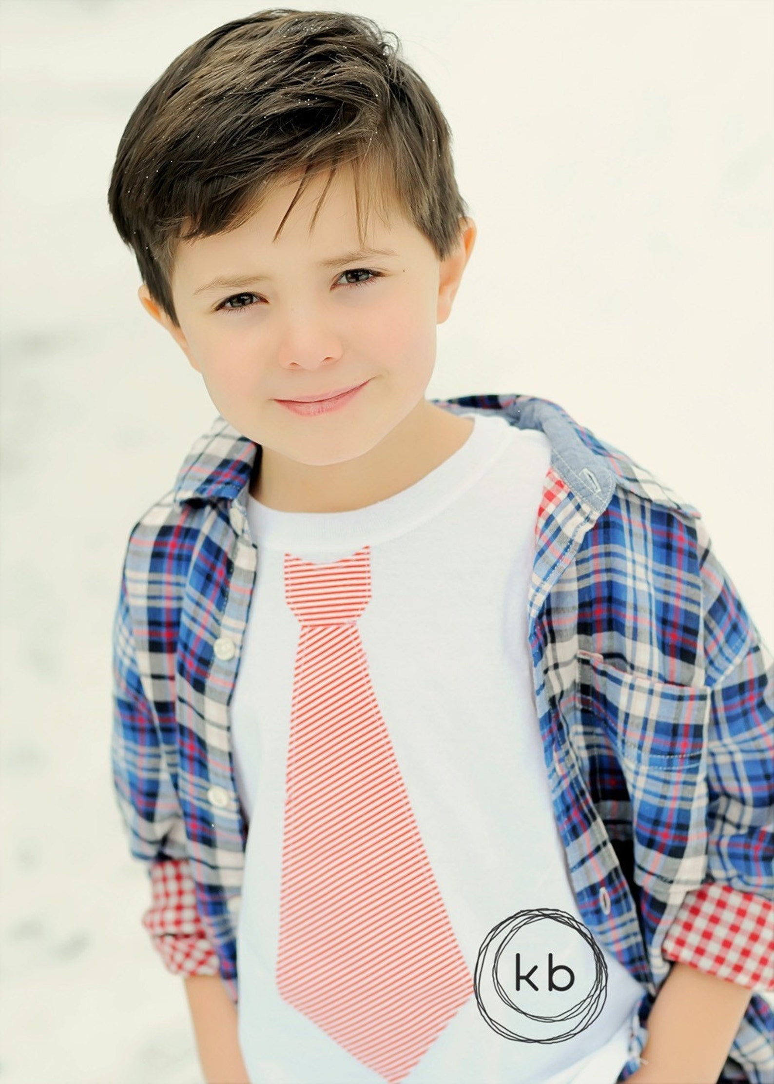 Valentine's Day Red Pinstriped Boy's Tie TShirt Tee. Etsy