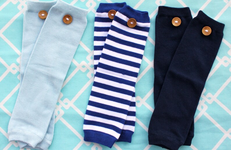 New Baby Boy Button Leg Warmers Chic Couture Boutique Etsy