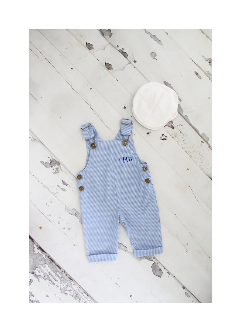Easter Baby Boy Overalls Romper With Monogram or Name. Etsy
