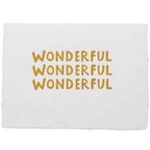 Wonderful Card