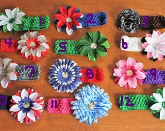 Clearance** Crochet headbands for newborns, babies, toddlers, children, teens, and up to adults(You choose your head bands) bulk available