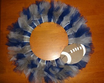 Dallas Cowboy Football themed wreath