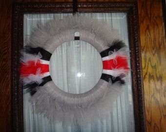 Ohio State Buckeye Wreath