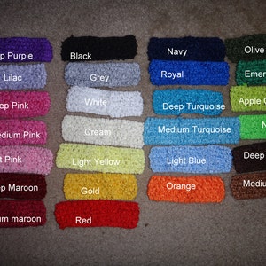 1.5" Crochet Headband in numerous colors (pick one or more)