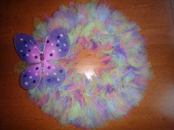 Extra Full Spring or Summer Butterfly Tulle Wreath - Etsy