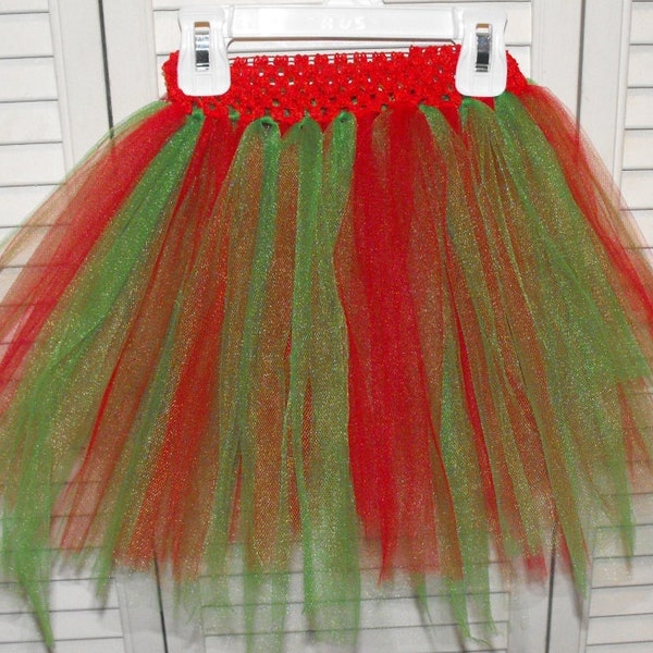 Navidad Princesa Tutu tonos de rojo y verde