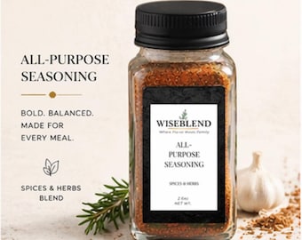 Mezcla de condimentos multiusos / Mezcla de especias gourmet / Artículos básicos de cocina / WiseBlend / Especias para lotes pequeños