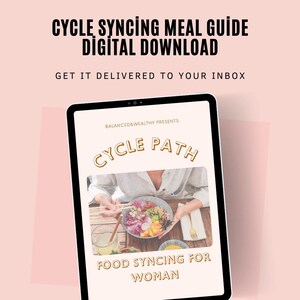 Cycle Syncing Meal Guide for Women | Digital PDF for PMS, PCOS, Hormonal Balance | 28-Day Hormone Support Nutrition Plan (Digital pdf)