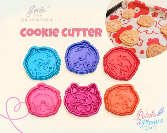 LADS Chibi Character Cookie Cutters Maker | Love and Deepspace Fan Art | Rafayel, Xavier, Zayne, Sylus, Caleb, Valko