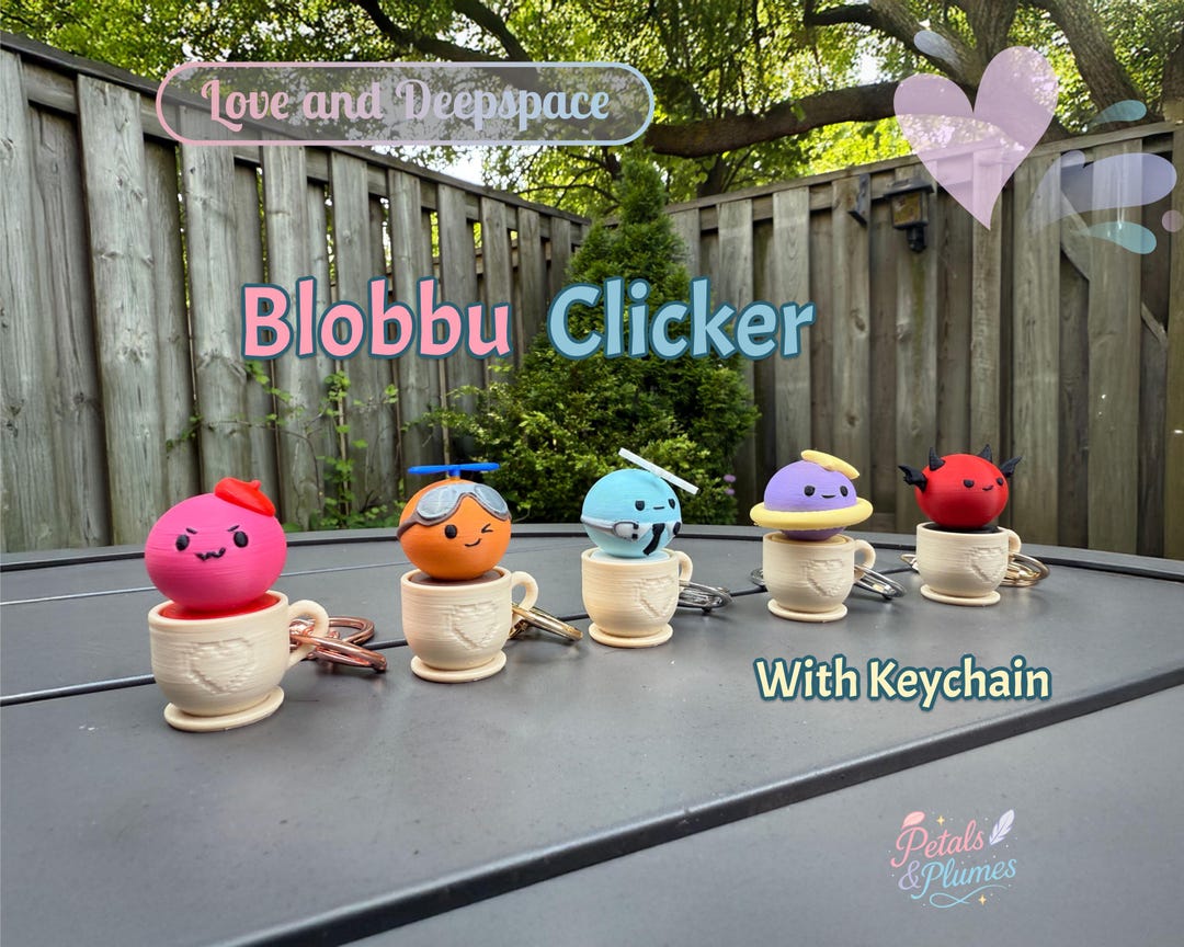 LADS Blobbu Clicker Keychaink Fidget| Love and Deepspace Fan Art