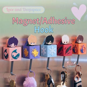 Magneet/kleefhaak | Fanart liefde en deepspace | Rafayel, Xavier, Zayne, Sylus, Caleb | Handgemaakte Otome-gamemerchandise