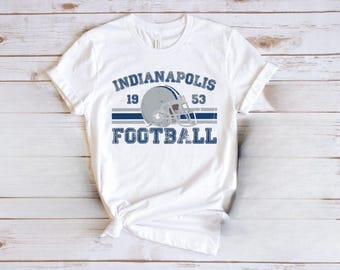 Distressed Indianapolis Football Shirt Colts Football Crewneck Retro Colts Shirt Gift for Indianapolis Football Fan Colts Gift Game Day