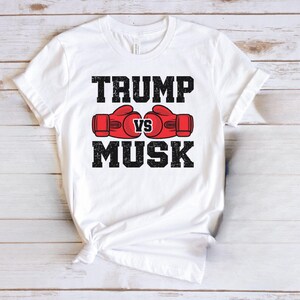 Trump And Musk Fighting T-Shirt, Trump VS. Elon Shirt, Bitch Fight Shirt, Donald Trump Shirt, Political Satire Shirt,Funny Political T-Shirt