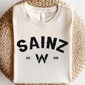Carlos Sainz Racing Car T-Shirt  Team Sainz Merchandise  Motor Sport Racing Shirt