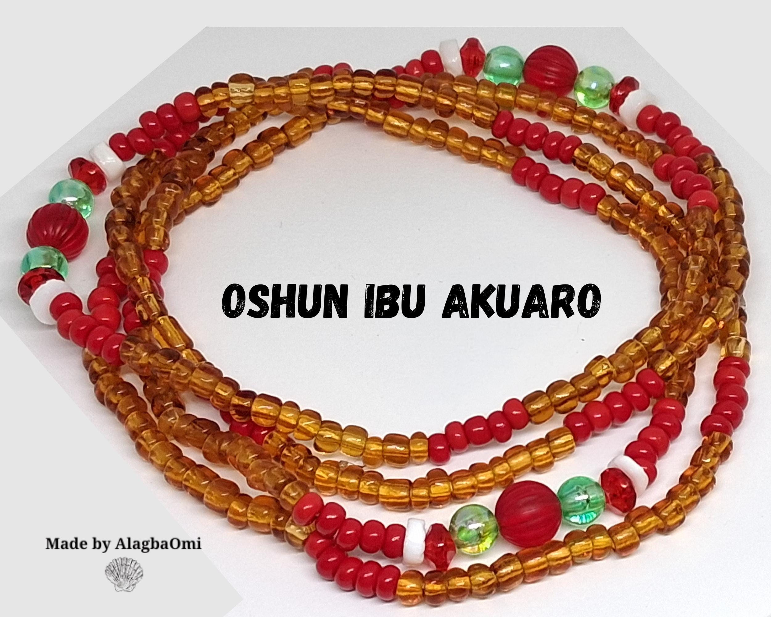 Oshun Ibu Akuaro Necklace – Afro-caribbean Honey Bead Jewelry - Etsy