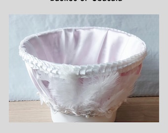 Obatala Offering Basket, Throne Basket Orisha Decor Handmade Santo Basket