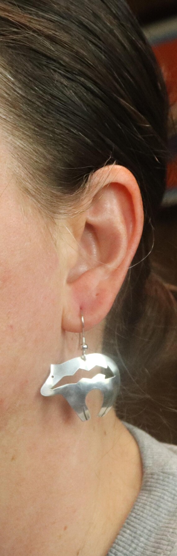 Solid Sterling Silver Navajo Native American Sout… - image 5