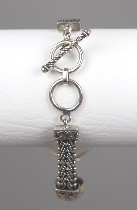 Solid 925 Sterling Silver Southwest Turquoise Col… - image 3