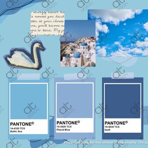 Blue Aesthetic Desktop Wallpaper Scrapbook Theme