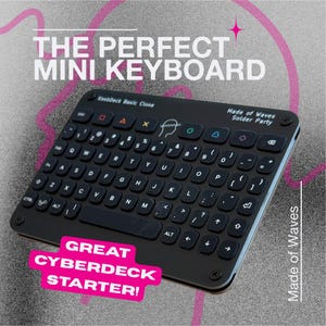Toetsenbord in KeebDeck-stijl – PCB-stijl, siliconen achtergrondverlichting, handgeassembleerd, geschikt voor Cyberdeck! | QMK- en VIA-compatibel