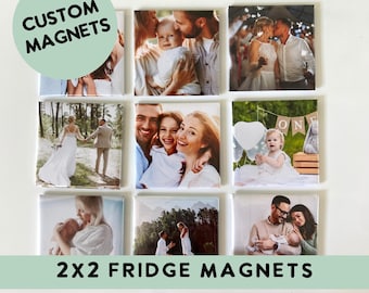 Personalized Photo Magnets, Family Fridge Magnets, Personalized Refrigerator Magnet, Family Picture Magnet, Gift for Mom, Family Photos
