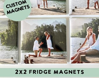 Personalized Photo Magnets, Engaged Fridge Magnets, Engaged Gift, Engaged Photo Gift, Engagement, Gift for Her, Engagement Gift