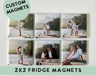 Personalized Photo Magnets, Fridge Magnets, Refrigerator Magnet, Engaged Gift, Engaged Photo Gift, Just Engaged, Gift for Her, Gift for Him