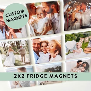 Custom Photo Magnets, Fridge Magnets, Personalized Gift, Refrigerator Magnet, Family, baby, Nana, Grandma Picture Magnet Gift, Gift Ideas