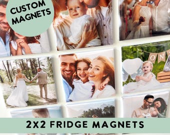 Custom Photo Magnets, Fridge Magnets, Personalized Gift, Refrigerator Magnet, Family, baby, Nana, Grandma Picture Magnet Gift, Gift Ideas