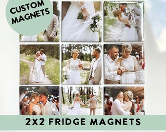 Magnets photo de mariage personnalisés, Magnets pour réfrigérateur de mariage, Magnet personnalisé, Cadeau photo personnalisé, Idées cadeaux uniques pour elle, Souvenir