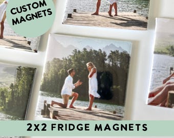 Magnets photo de fiançailles personnalisés, Aimants de réfrigérateur, Aimant de réfrigérateur, Cadeau de fiançailles, Cadeau photo de fiançailles, Fiançailles, Cadeau unique