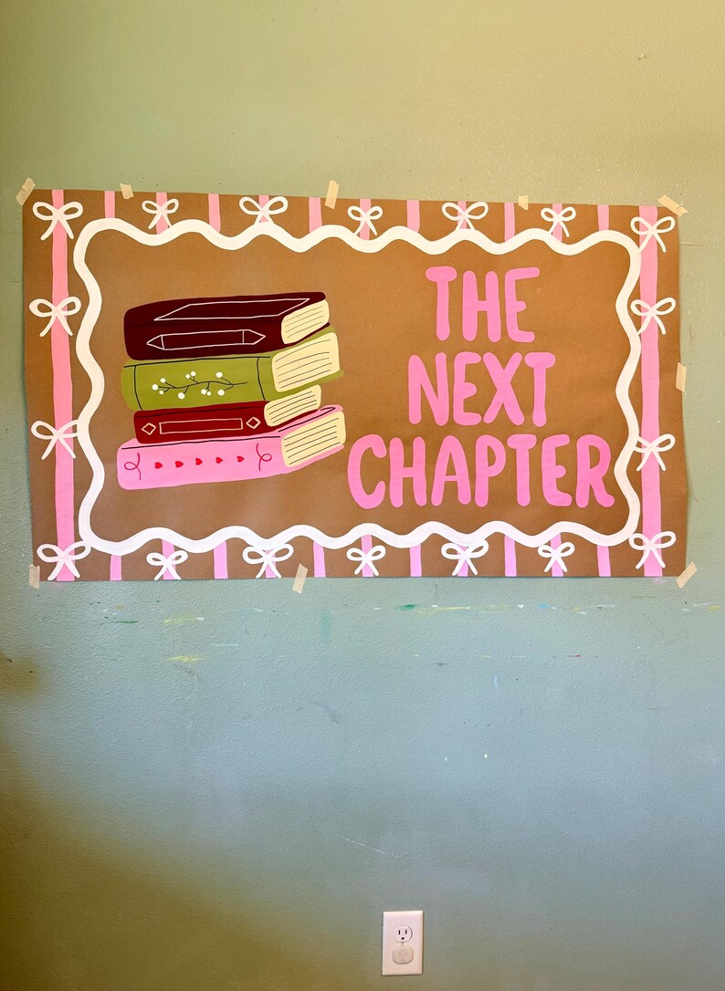 Custom Hand Painted Book Themed Graduation Banner: the Next Chapter - Etsy