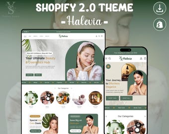 Beauty Shopify Theme | Shopify Theme Skincare Website | Shopify Website Template | Premium Shopify Template | Shopify Website Design