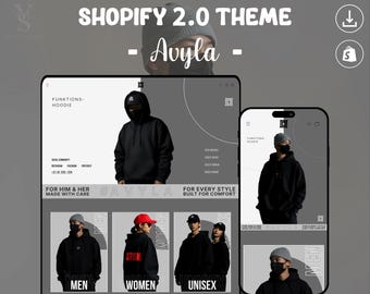 Avyla Streetwear Shopify Theme | Modern Clothing Website Template | Responsive Store Design | OS 2.0