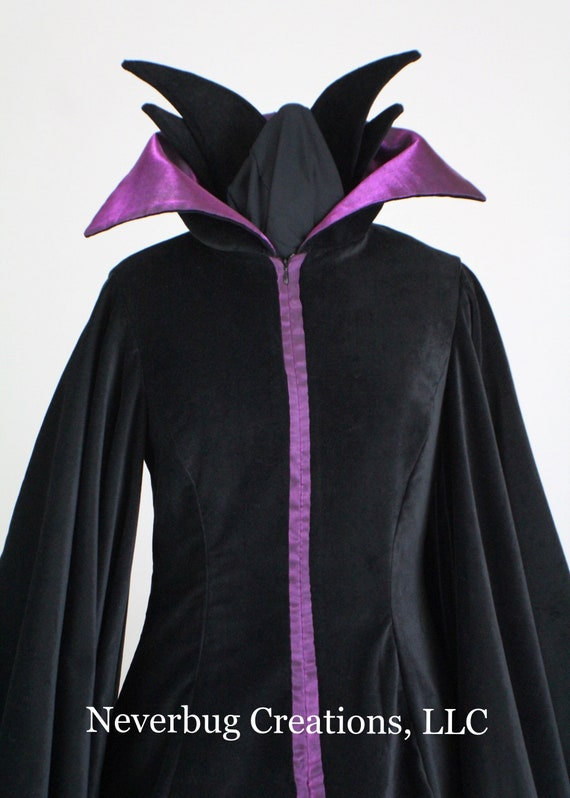 Sleeping Beauty MALEFICENT Dre Cloak Halloween Cosplay Costume Custom Made