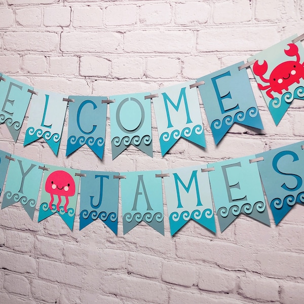 Baby Shower Beach Banner Etsy