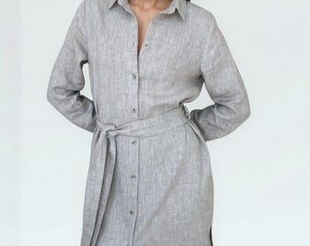 slim fit dress slacks Alexa Women's Linen Shirt Dress main image 0