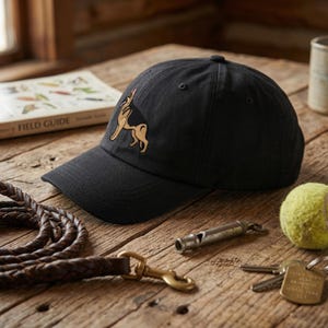 Gorra de pastor alemán bordada: postura de exhibición canina, regalo para amantes, dueños, entrenadores y cuidadores de pastores alemanes. imagen 8