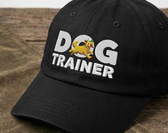 Gorro divertido y divertido para adiestrador de perros: gorra de retriever bordada, regalo para adiestradores caninos.