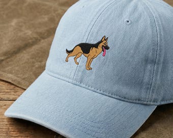 Schäferhund Denim Hut gestickt: Pose Show Pose Hund, K9 Trainer Geschenk