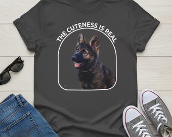 German Shepherd Puppy T-Shirt: Unisex Dog Lover Apparel