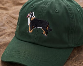 Embroidered Bernese Mountain Dog Hat: Classic Cotton Dad Cap