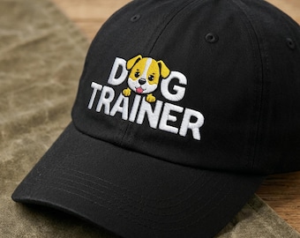Hundetrainer-Baseballmütze, gestickt: Hunde-Logo, Hunde-Hunde-Logo, Agility Cap