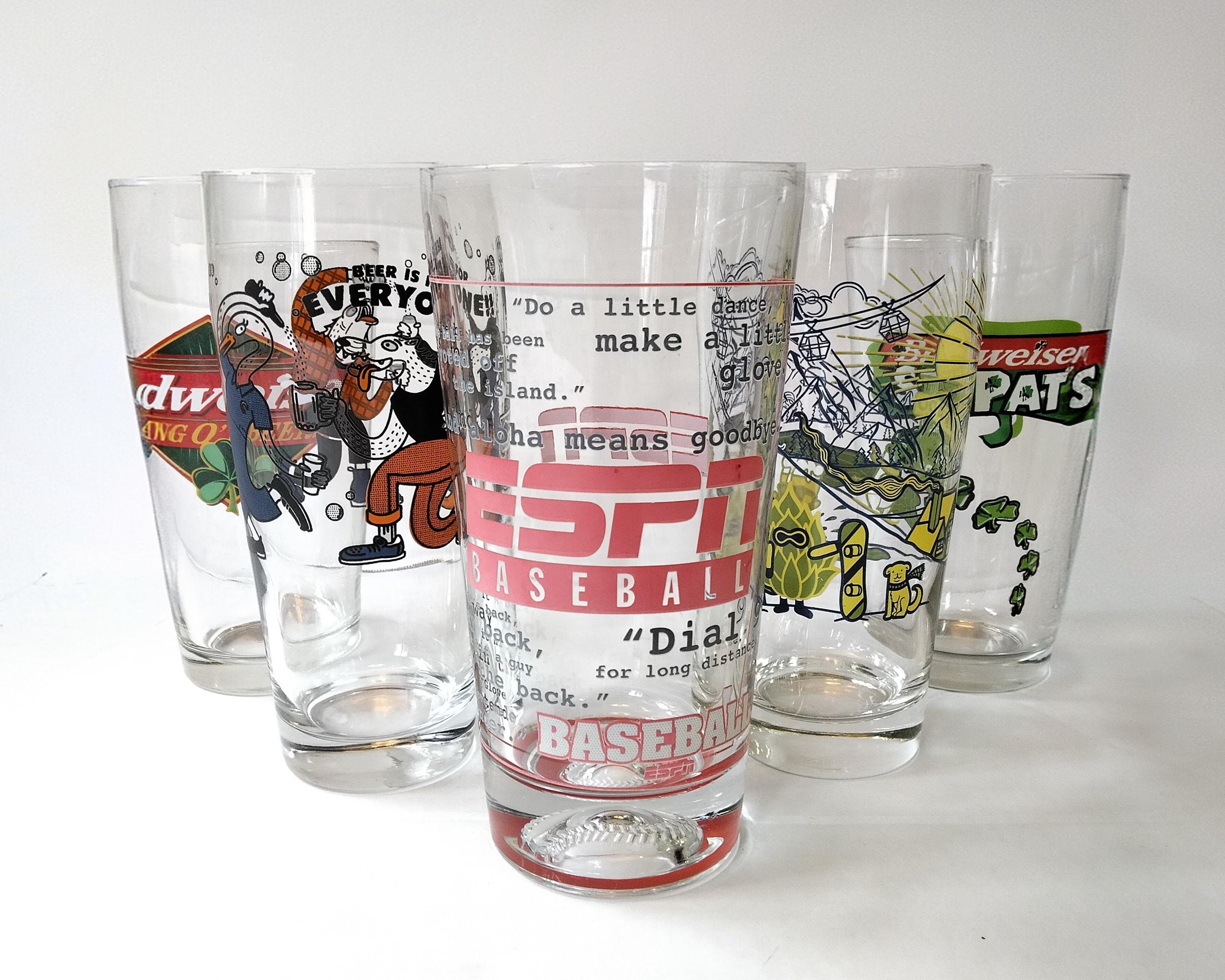 2 ball drinking glasses BenShot Golf Ball Glasses