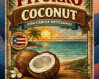 Coconut pitorro label
