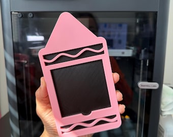 Crayon sticky note holder!