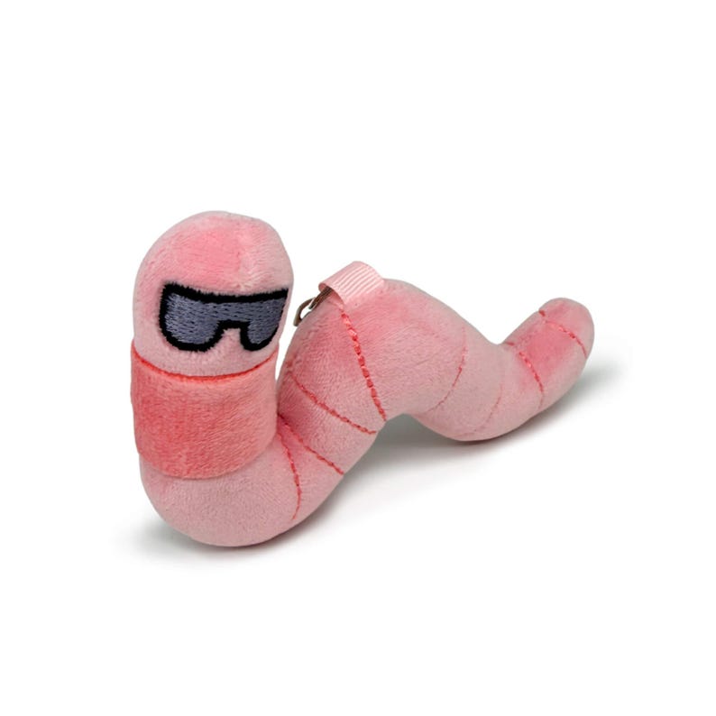Earthworm Plush Bag Charm – Pocket Crawlers Earthworm Stuffed Animal ...