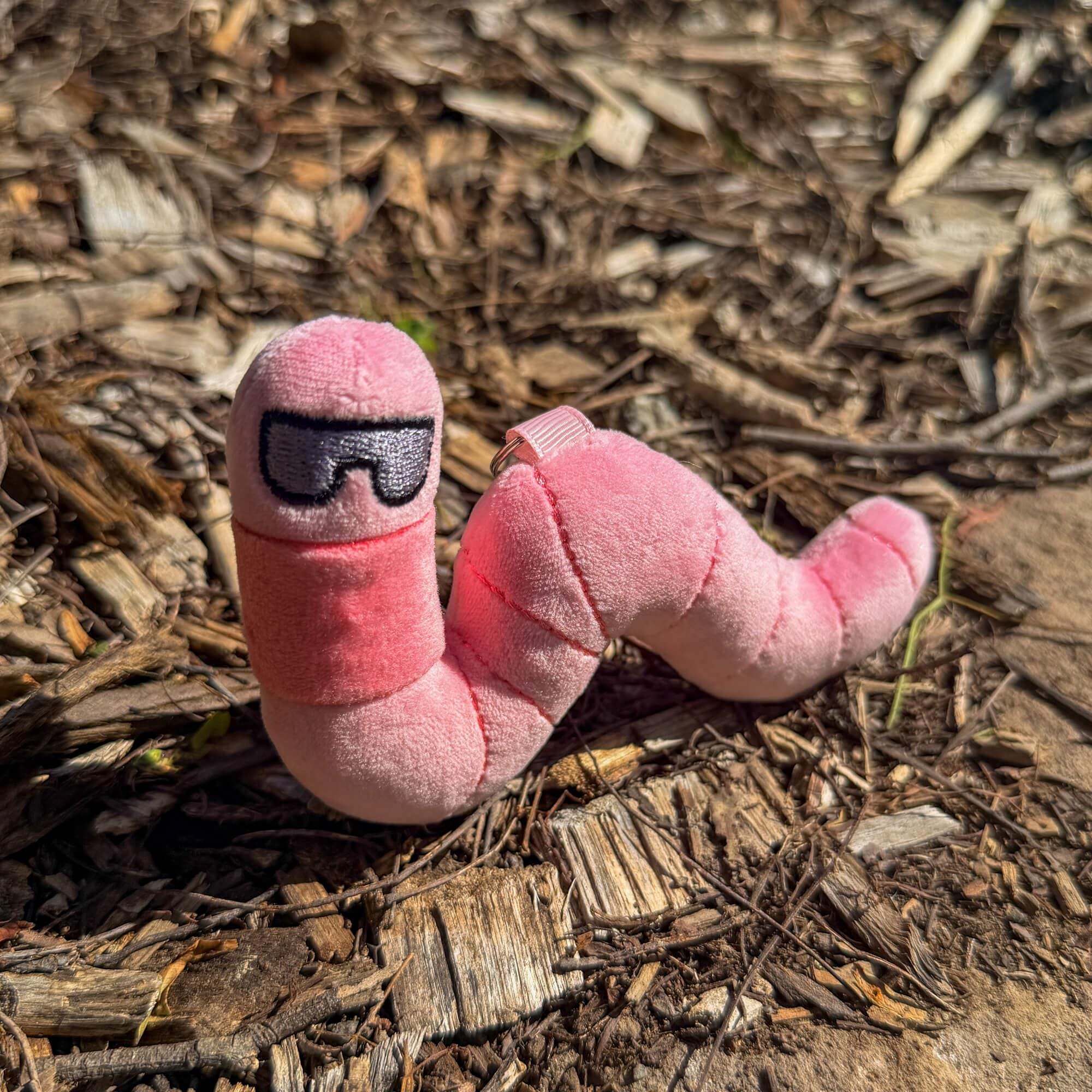 Earthworm Plush Bag Charm – Pocket Crawlers Earthworm Stuffed Animal ...