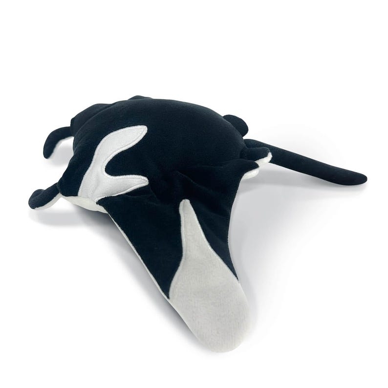 Reversible Glow in Dark Manta Ray Skeleton Plushie | 17" AquaGlows Stuffed Animal image 4